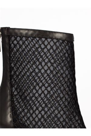 Stivaletto Diamante in pelle e rete nero SERGIO LEVANTESI | DIAMANTE56NERO